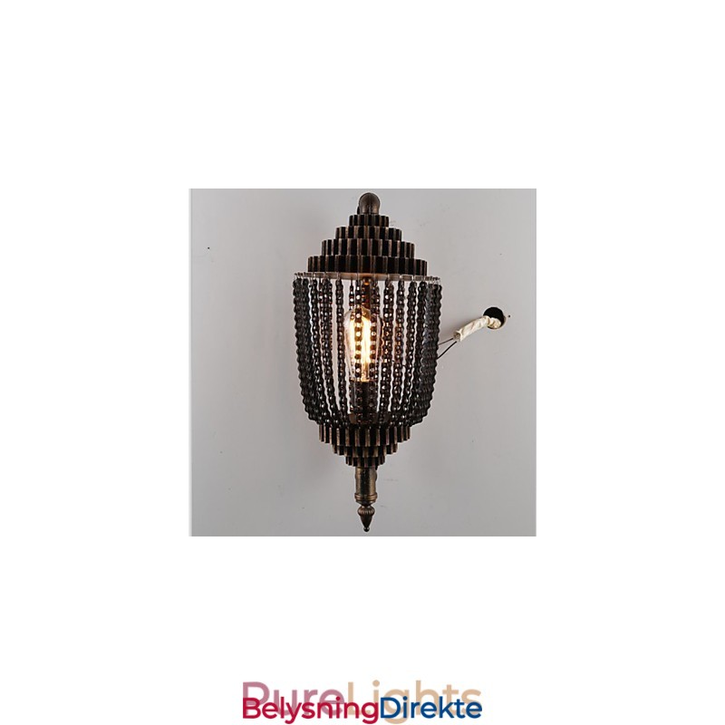 Vintage Industriell Vindlampe I Jern