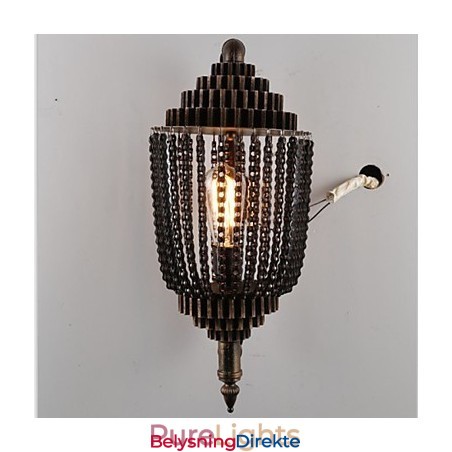 Vintage Industriell Vindlampe I Jern