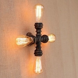 Landlig Retro-Maling For Mini-Stil Svingarm Inkludert Omgivelseslys På Veggen