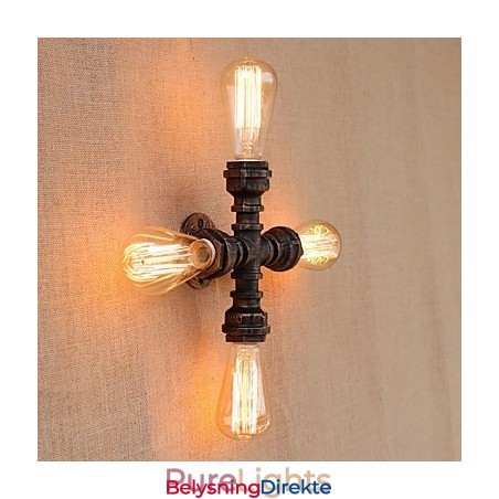 Landlig Retro-Maling For Mini-Stil Svingarm Inkludert Omgivelseslys På Veggen