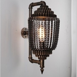 Vintage Industriell Vindlampe I Jern