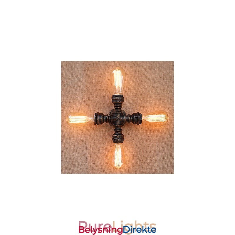 Landlig Retro-Maling For Mini-Stil Svingarm Inkludert Omgivelseslys På Veggen