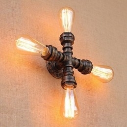 Landlig Retro-Maling For Mini-Stil Svingarm Inkludert Omgivelseslys På Veggen