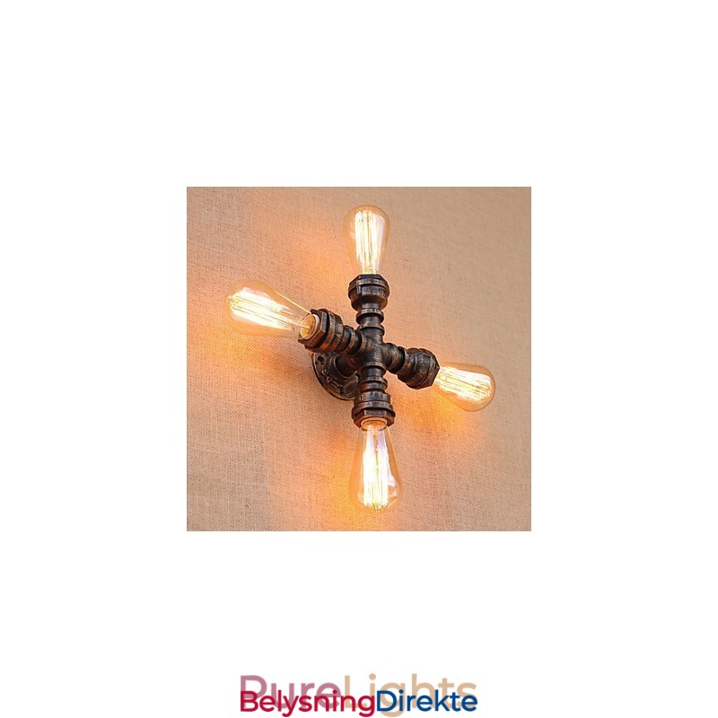 Landlig Retro-Maling For Mini-Stil Svingarm Inkludert Omgivelseslys På Veggen