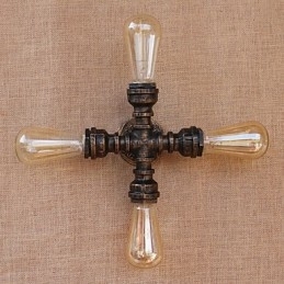 Landlig Retro-Maling For Mini-Stil Svingarm Inkludert Omgivelseslys På Veggen