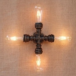 Landlig Retro-Maling For Mini-Stil Svingarm Inkludert Omgivelseslys På Veggen