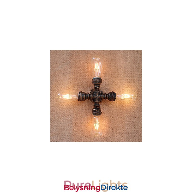 Landlig Retro-Maling For Mini-Stil Svingarm Inkludert Omgivelseslys På Veggen