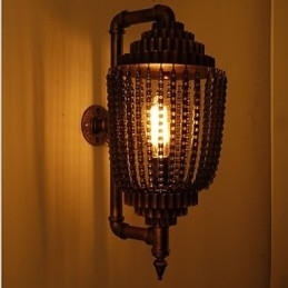 Vintage Industriell Vindlampe I Jern