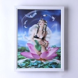 Integrert Moderne Samtidskunstnerisk Moderne Samtidsmalerifunksjon For Omgivende Lysvegglamper