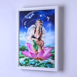 Integrert Moderne Samtidskunstnerisk Moderne Samtidsmalerifunksjon For Omgivende Lysvegglamper