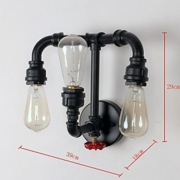 Rustikk Hytte Moderne Samtidslandlig Retro Malerifunksjon For Mini-Stil Uplight Vegglampetter