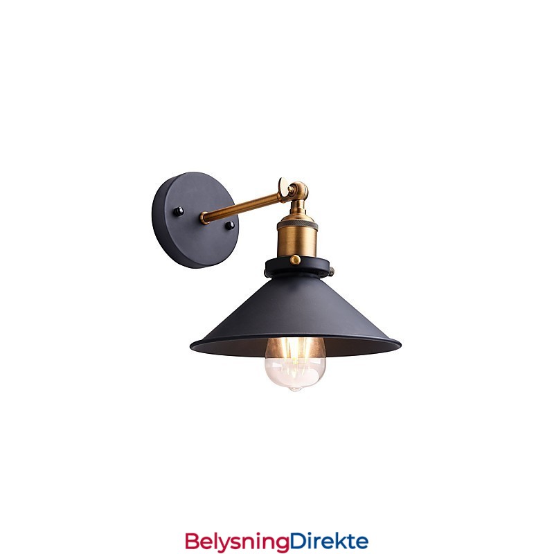 2 Stk. Metallvegglampe Industriell Vegglampe Vintage Edison Simplicity-Lampe For Kafé, Klubb, Barbelysning