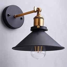 2 Stk. Metallvegglampe Industriell Vegglampe Vintage Edison Simplicity-Lampe For Kafé, Klubb, Barbelysning