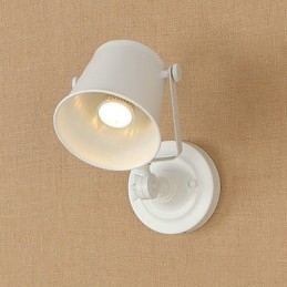 Malt Stålvegglampe Dum Svart Amerikansk Kaffedekorasjon Retro Vegglampe Lyssabellampe På Vegg