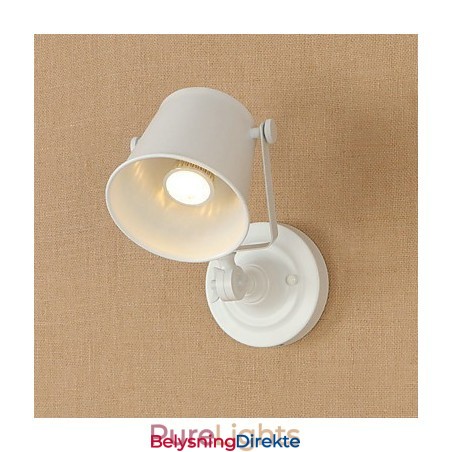 Malt Stålvegglampe Dum Svart Amerikansk Kaffedekorasjon Retro Vegglampe Lyssabellampe På Vegg