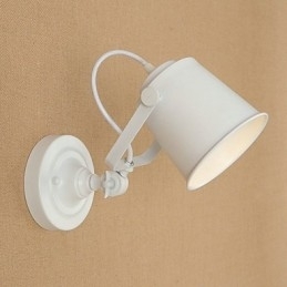 Malt Stålvegglampe Dum Svart Amerikansk Kaffedekorasjon Retro Vegglampe Lyssabellampe På Vegg