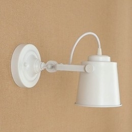 Malt Stålvegglampe Dum Svart Amerikansk Kaffedekorasjon Retro Vegglampe Lyssabellampe På Vegg