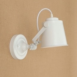 Malt Stålvegglampe Dum Svart Amerikansk Kaffedekorasjon Retro Vegglampe Lyssabellampe På Vegg
