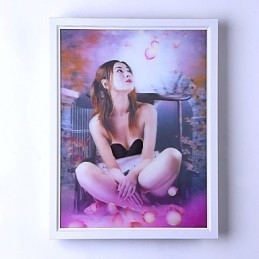 Integrert Moderne Samtidskunstnerisk Moderne Samtidsmalerifunksjon For Omgivende Lysvegglamper