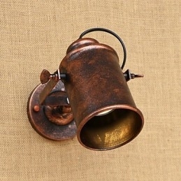 Malt Stålvegglampe Dum Svart Amerikansk Kaffedekorasjon Retro Vegglampe Lyssabellampe På Vegg