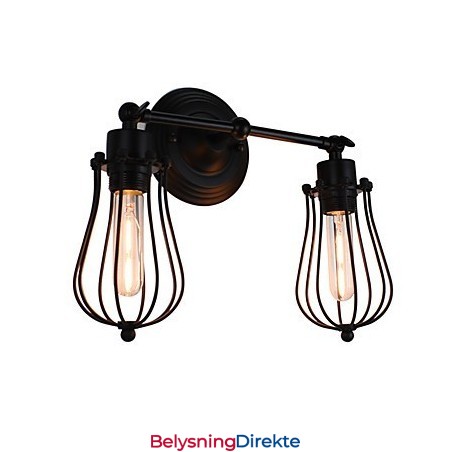 Rustikk Hyttemaling For Omgivelseslys Vegglampe Vegglampe