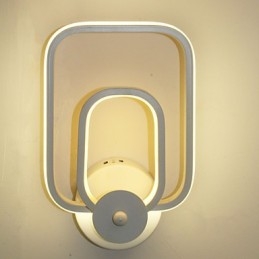 Vegglampe I Aluminium, Moderne, Minimalistisk, Balkongtrapp, Dekorativ Vegglampe, Nattbordslampe