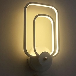 Vegglampe I Aluminium, Moderne, Minimalistisk, Balkongtrapp, Dekorativ Vegglampe, Nattbordslampe