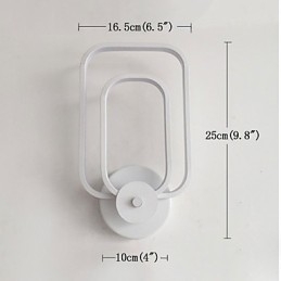 Vegglampe I Aluminium, Moderne, Minimalistisk, Balkongtrapp, Dekorativ Vegglampe, Nattbordslampe