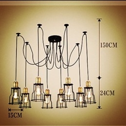 Landsdesignere Maler Metalllysekrone