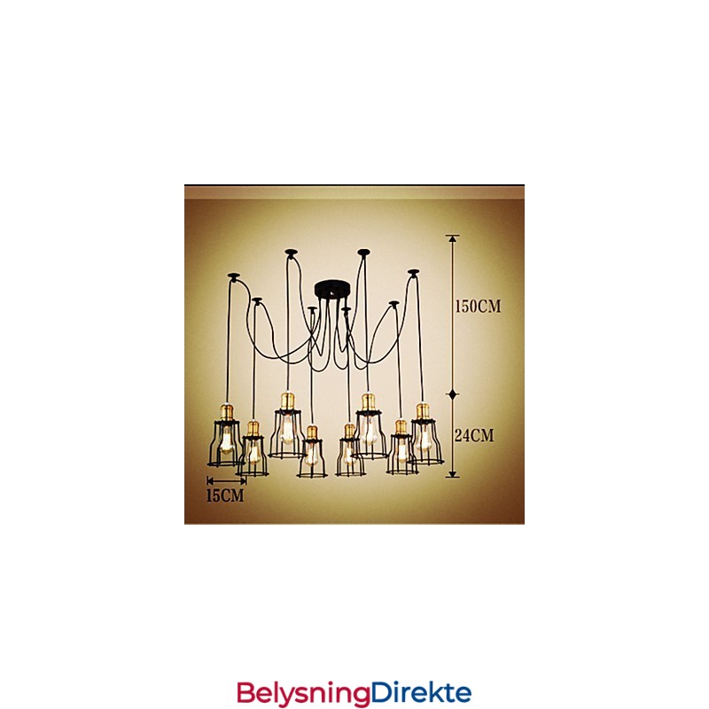 Landsdesignere Maler Metalllysekrone