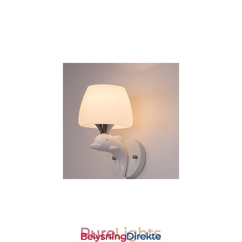 Metallisk Moderne, Moderne Innfelt Og Takmontert Lampe Med Vegglampe