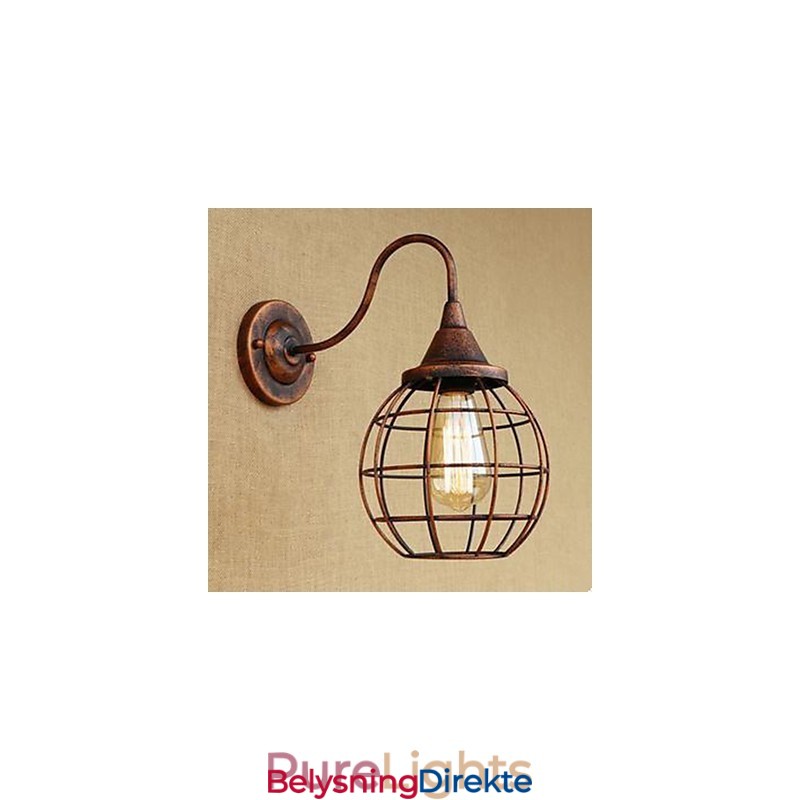 Iron Art Retro Rustfarget Arbeidsrom/Nattbordslampe Til Stue