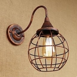 Iron Art Retro Rustfarget Arbeidsrom/Nattbordslampe Til Stue