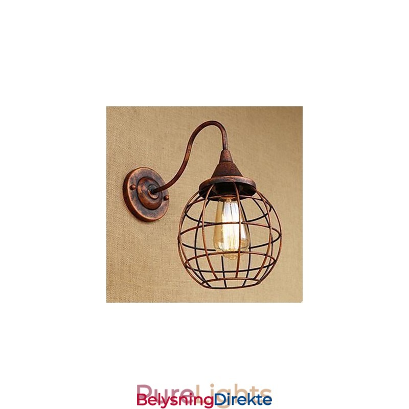 Iron Art Retro Rustfarget Arbeidsrom/Nattbordslampe Til Stue