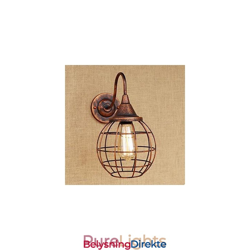 Iron Art Retro Rustfarget Arbeidsrom/Nattbordslampe Til Stue