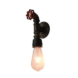 Vegglampe Vegglampe Veggjernsvegglampe Dum Black Lightsaber-Lampe På Veggen