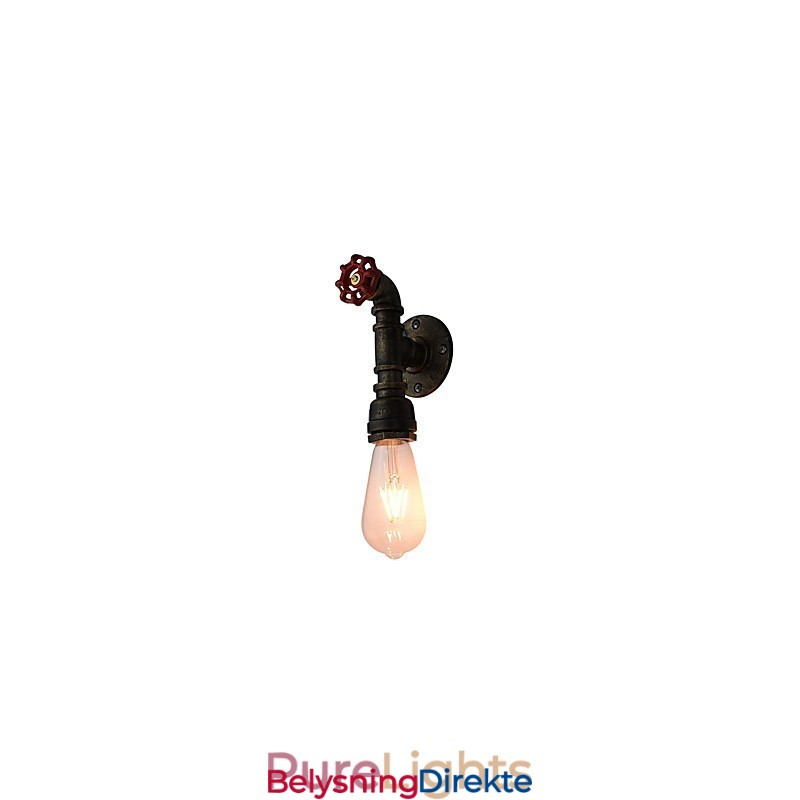 Vegglampe Vegglampe Veggjernsvegglampe Dum Black Lightsaber-Lampe På Veggen