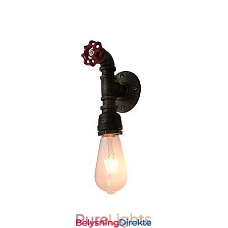 Vegglampe Vegglampe Veggjernsvegglampe Dum Black Lightsaber-Lampe På Veggen