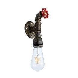 Vegglampe Vegglampe Veggjernsvegglampe Dum Black Lightsaber-Lampe På Veggen