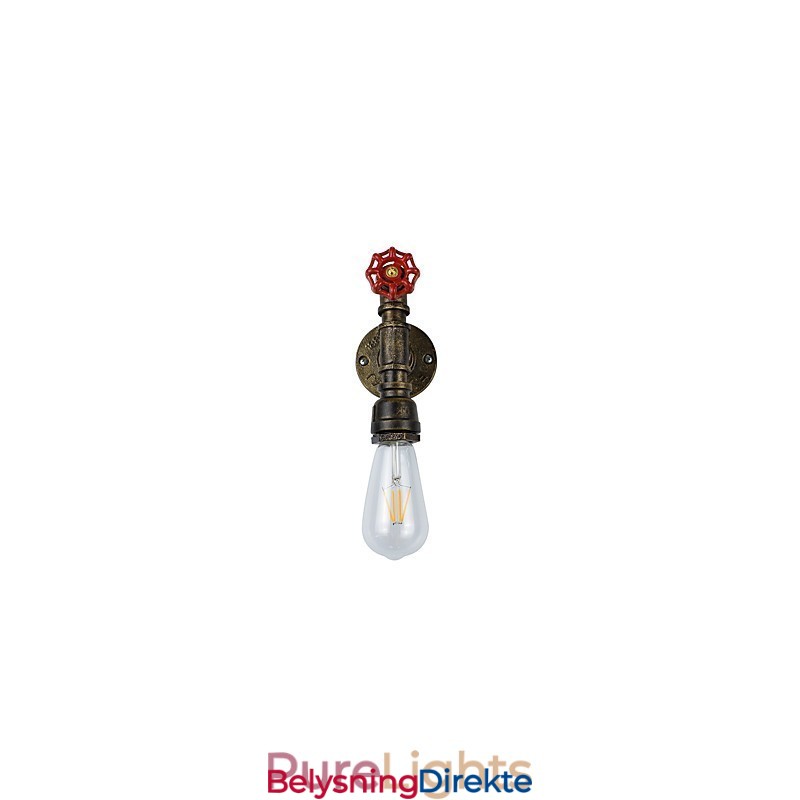 Vegglampe Vegglampe Veggjernsvegglampe Dum Black Lightsaber-Lampe På Veggen