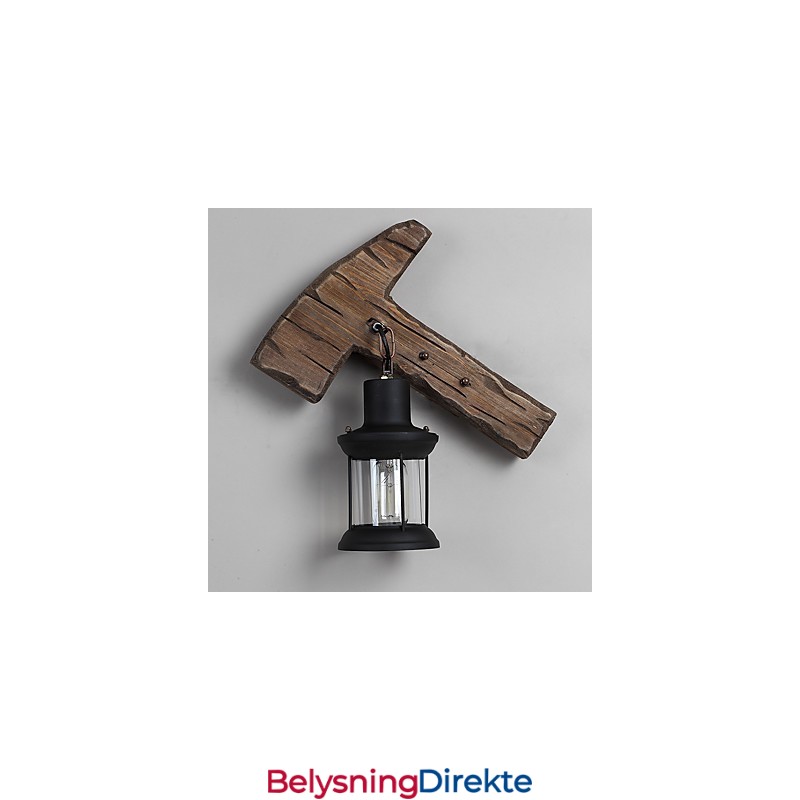 Enkelthodet Industriell Vintage Retro Tre Metall Maling Farge Vegglampe For Hjem Hotell Korridor Dekor Vegglampe