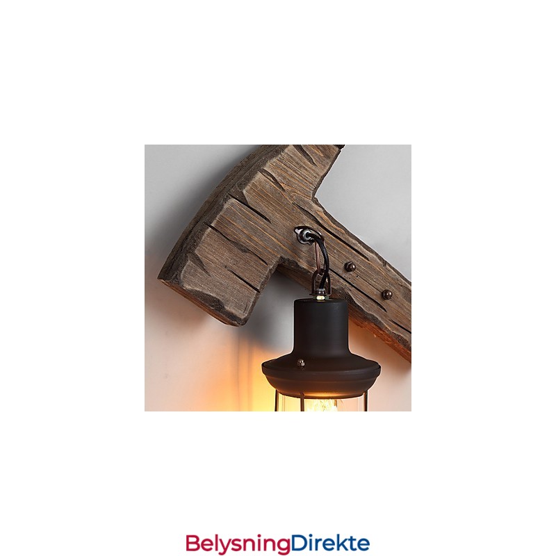 Enkelthodet Industriell Vintage Retro Tre Metall Maling Farge Vegglampe For Hjem Hotell Korridor Dekor Vegglampe