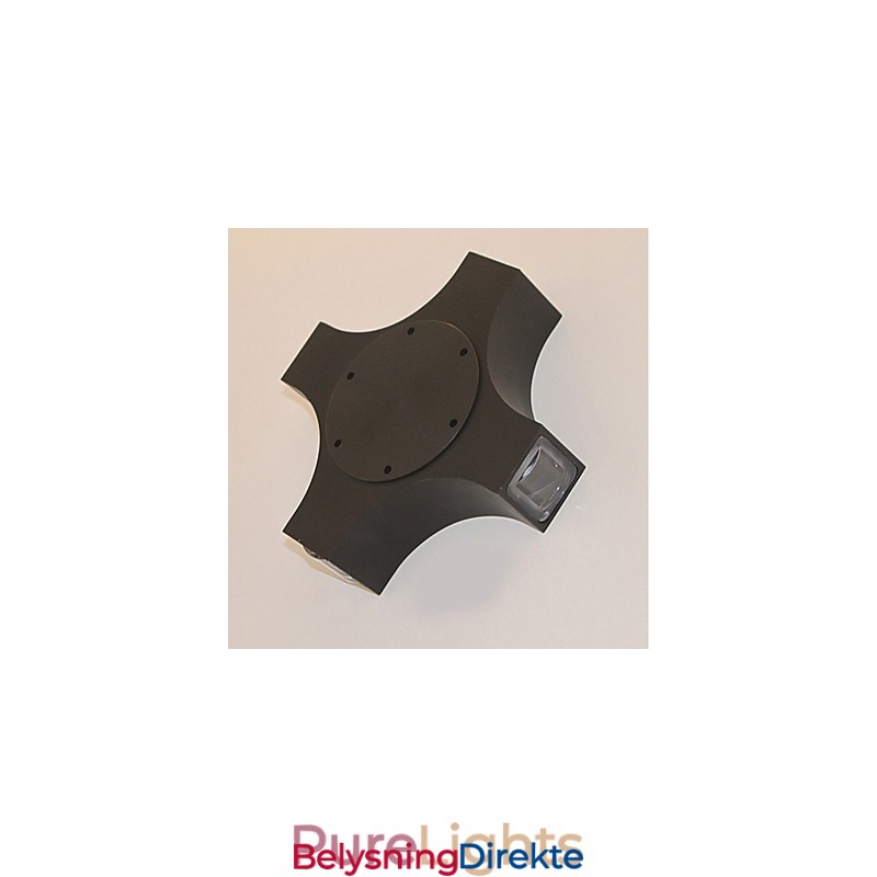 Integrert Enkel, Nyskapende Landlig Funksjon For Øyebeskyttelse, Omgivelseslys, Vegglampe Med Kryssstjerne, Vanntett Vegglampe For Gårdsplass