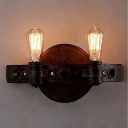 Loft-Stil Vintage Industriell Kreativ Personlighet Metall Vegglampe For Kaffestue Bar Foaje Dekorer Veggbelysning