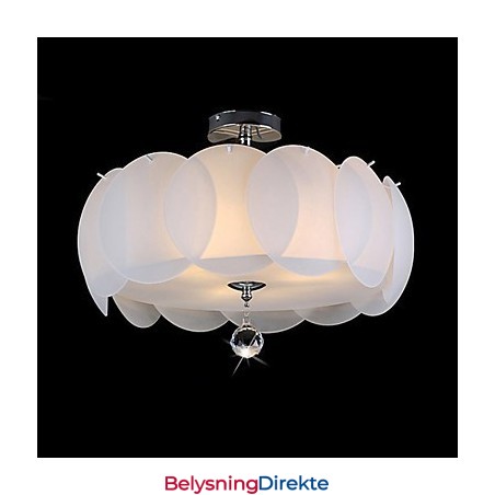 Moderne Pendellampe Med 3 Lys I Glass, Familie