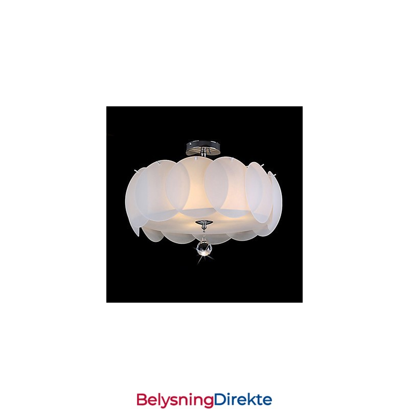 Moderne Pendellampe Med 3 Lys I Glass, Familie