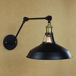 Lang Arm Halvrusten Industriell Retro Nostalgisk Uttrekkbar Sammenleggbar Vegglampe Vegglampe