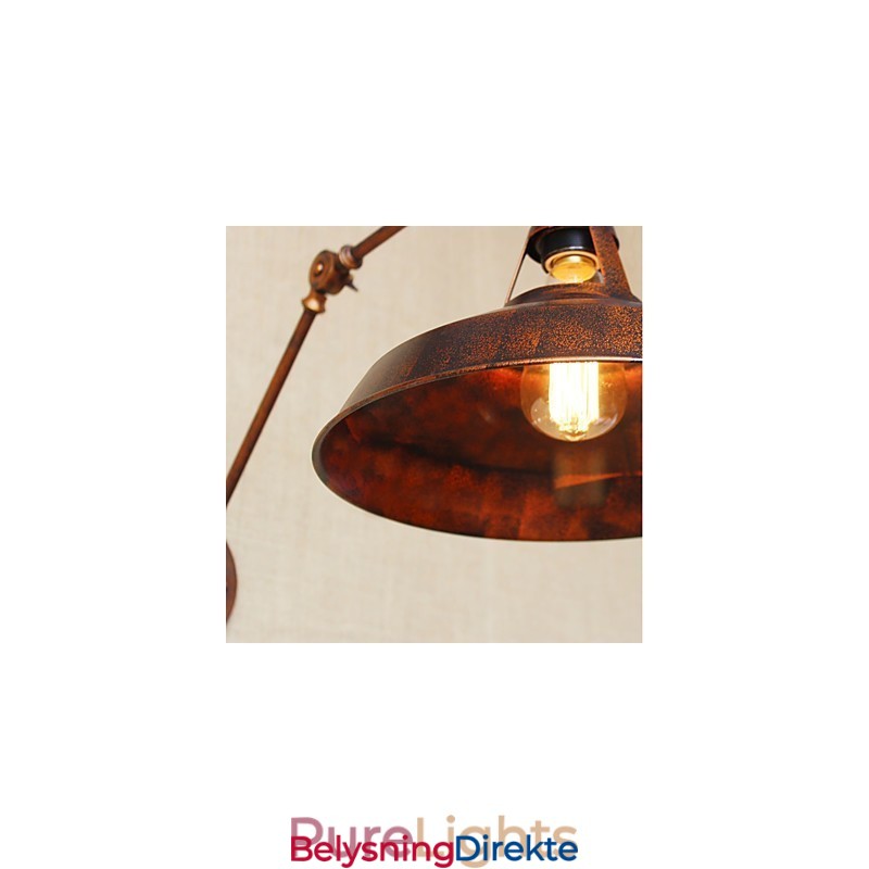 Lang Arm Halvrusten Industriell Retro Nostalgisk Uttrekkbar Sammenleggbar Vegglampe Vegglampe