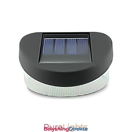 Hvitt Lys Solcelledrevet Lys Sti Vegg Landskapsmontering Hage Gjerde Lys