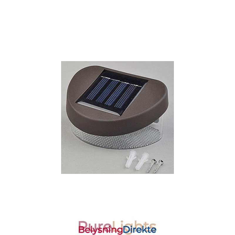 Hvitt Lys Solcelledrevet Lys Sti Vegg Landskapsmontering Hage Gjerde Lys